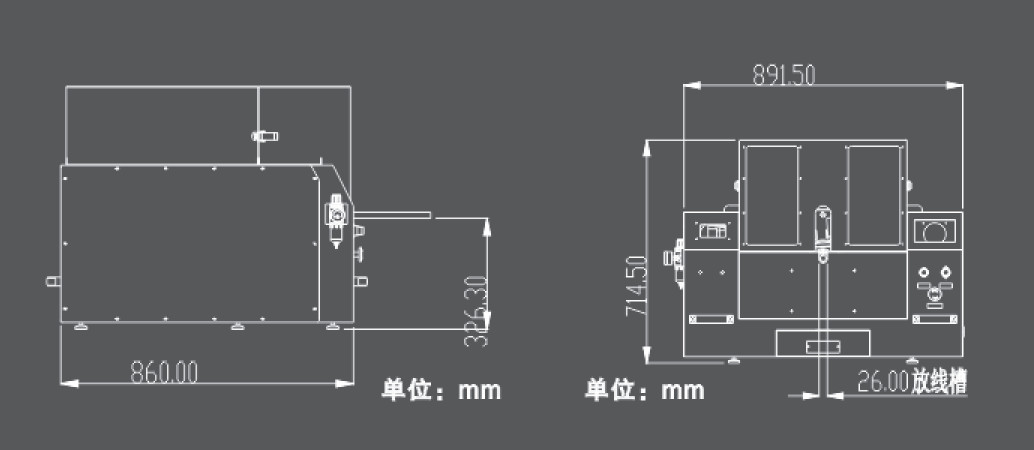 LK-sjd equipment installation drawing with dimensions in millimetres