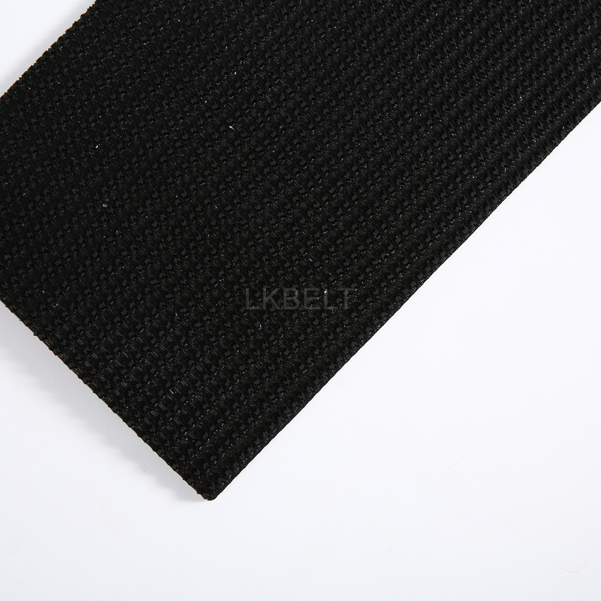 Black A40 grass-pattern PVC belt surface