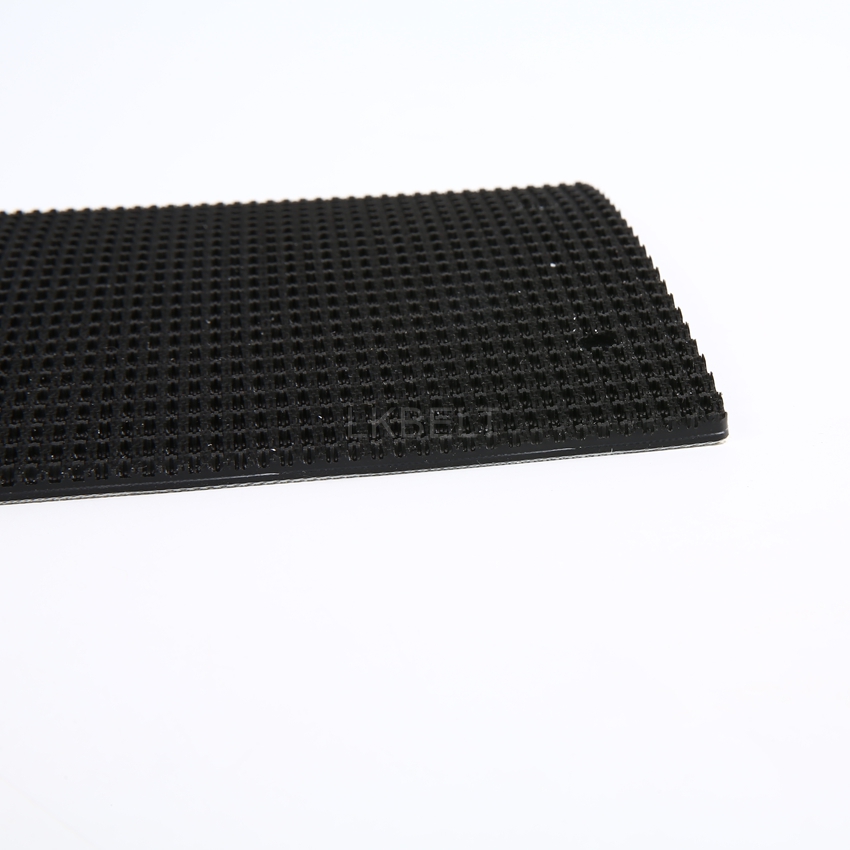 Black A40 PVC belt sample edge