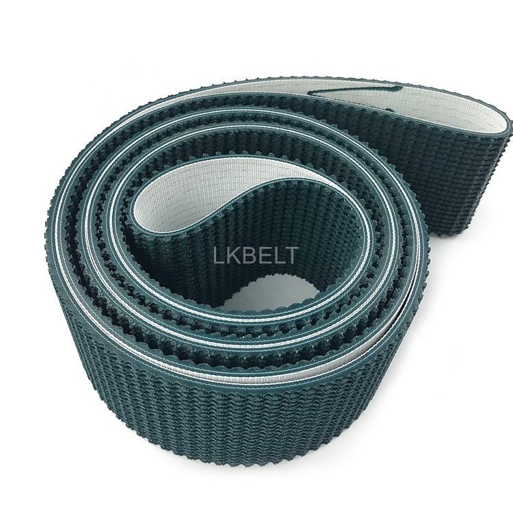 Dark green A40 PVC belt carrying face and fabric underside