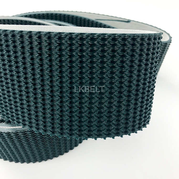 Dark green A40 grass-pattern PVC belt surface