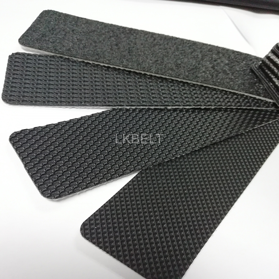 Examples of treadmill belt surface textures