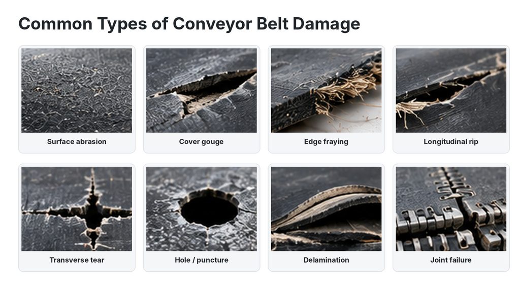 types-of-conveyor-belt-damage